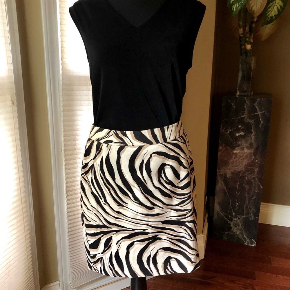 Ann Taylor LOFT Animal Print Skirt EUC
